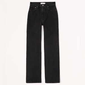Abercrombie 90s Ultra High Rise Relax black jeans